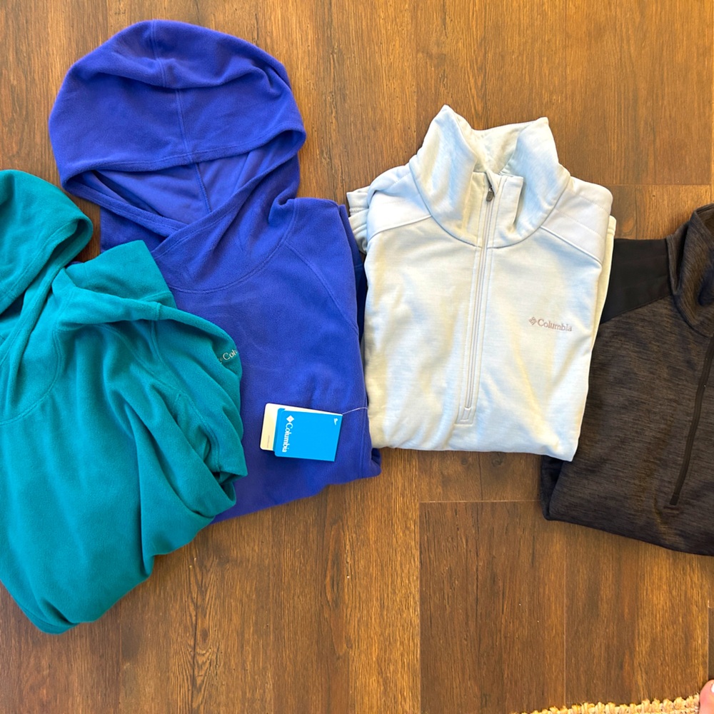 Lot bundle of cold weather Columbia size xl sweaters